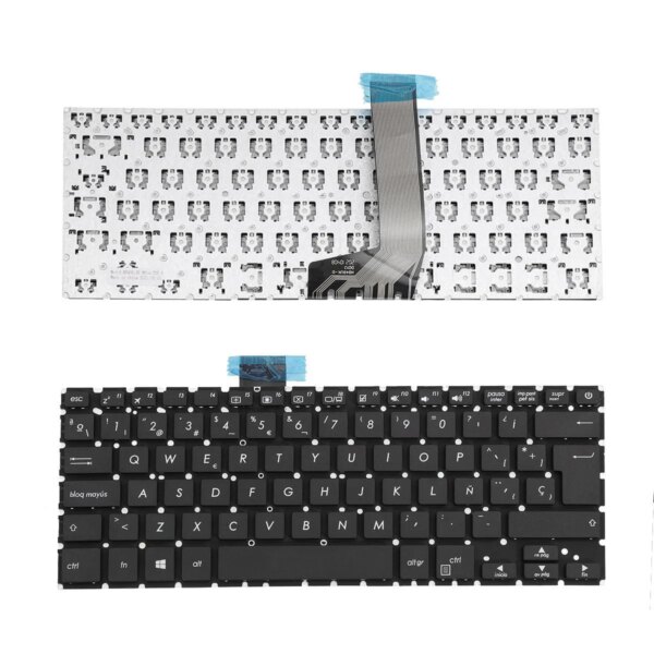 Teclado Portátil Asus X405 Preto Espanhol Sem Moldura | Green Computer