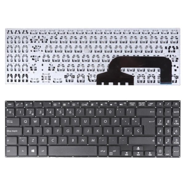 Teclado para Portátil ASUS X507 X507MA X507U X507UA X507UB A507 A507MA - Preto Espanhol