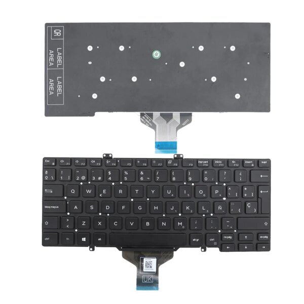 Teclado para Portátil Dell Latitude 7400 Preto Introdução Grande Espanhol