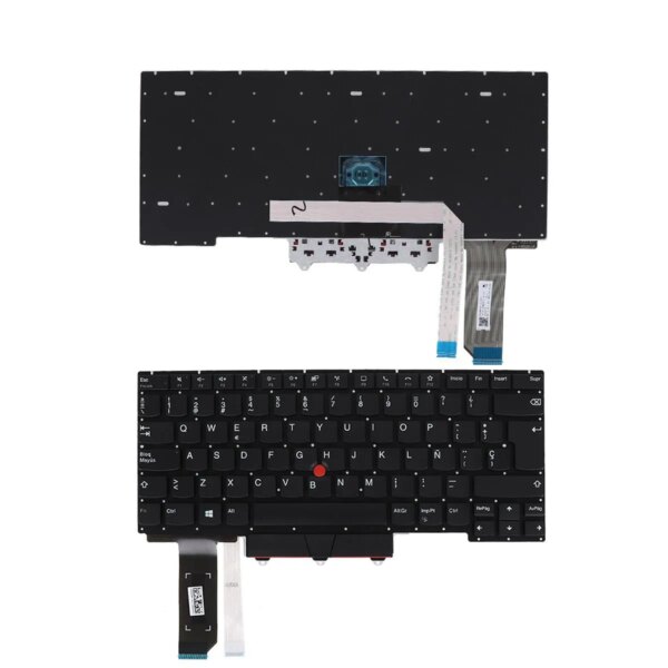 Teclado Portátil Lenovo ThinkPad E14 Gen 2 Series Preto Espanhol Sem Retroiluminação