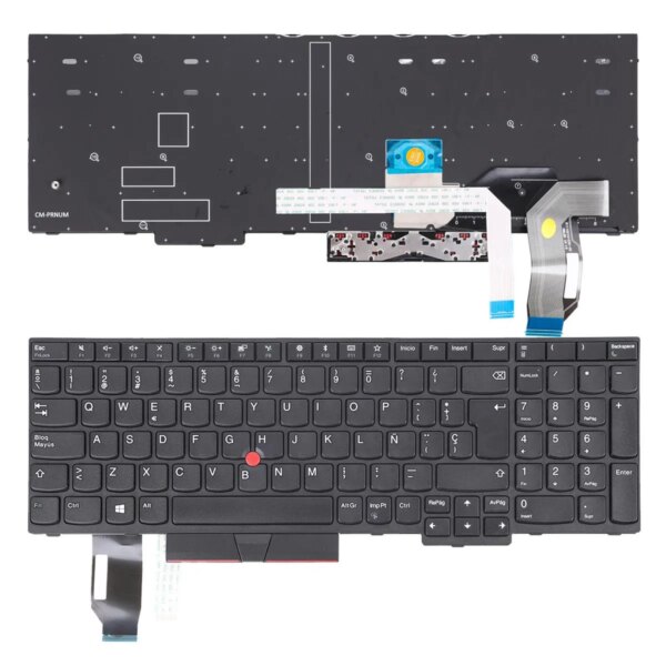 Teclado para Portátil Lenovo ThinkPad E580 L580 Preto - Compatível com Múltiplos Modelos