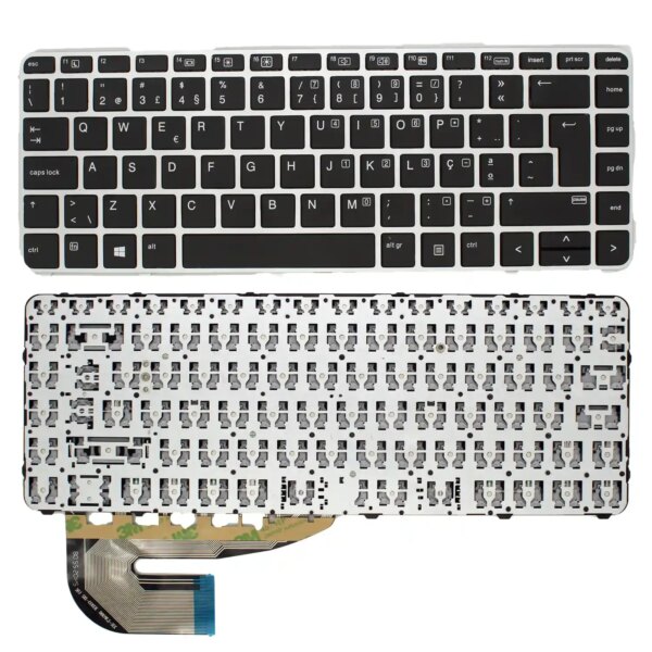 Teclado Portátil HP EliteBook 745 G3 G4 840 G3 G4 848 G3 G4 ZBook 14u 15u G3 G4 Português PT com Moldura - Green Computer