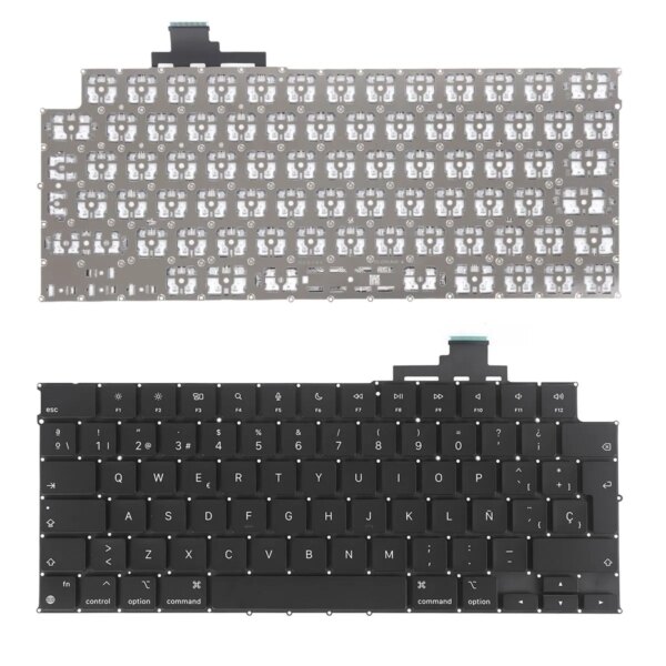 Teclado Retroiluminado Preto para Portátil Apple MacBook Pro A2681 A2790 - Layout Espanhol