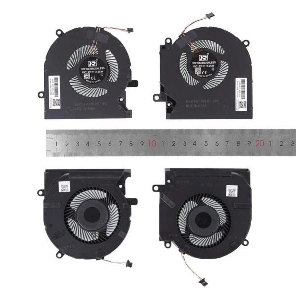 Ventoinhas CPU + GPU para Portátil HP Omen 15-EK/EN Series (TPN-Q236, TPN-Q238) - 12V