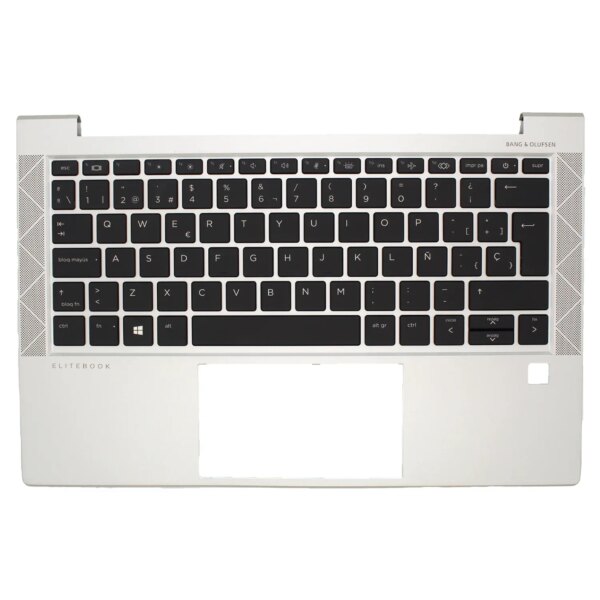 Palmrest Prata com Teclado para HP EliteBook x360 830 G7 - Peça de Substituição para Portátil