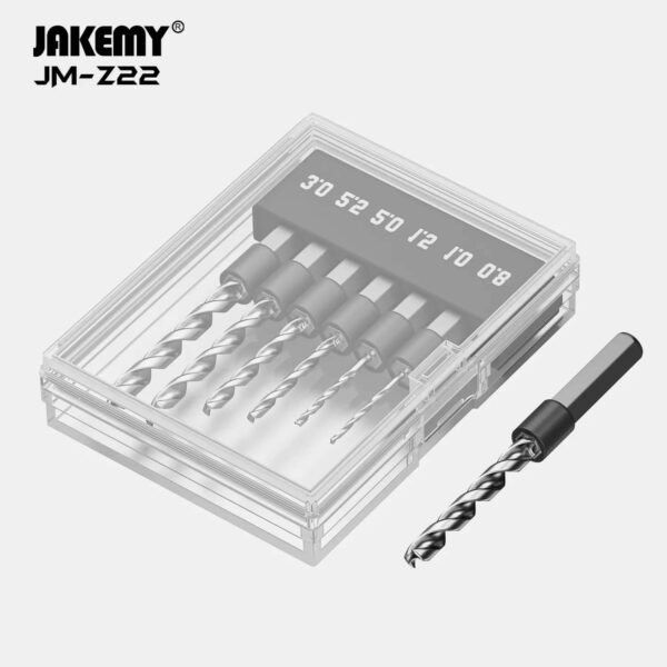 Jogo de Brocas Micro Hexagonais Jakemy JM-Z22 para Reparos de Precisão em Portáteis