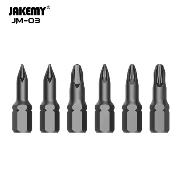 Jogo de Pontas Curtas Jakemy JM-03 para Chave de Fenda - Reparo e Montagem