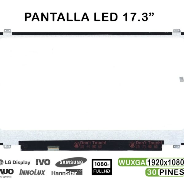ECRÃ QUASE NOVO LED FHD 17,3" B173HAN01.1 HW0A N173HCE-E31 B173HAN01.3, LP173WF4-SPF2