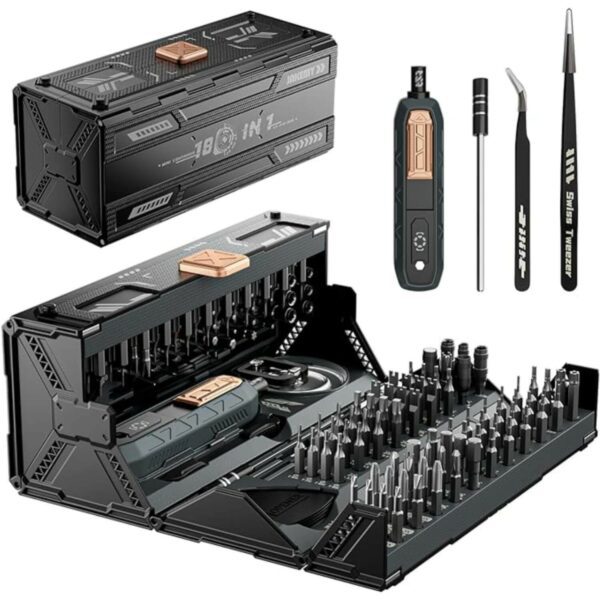 Kit Chaves de Fenda Profissional Jakemy JM-8192 180 em 1 | Reparação Eletrónica Portátil PC Telemóvel
