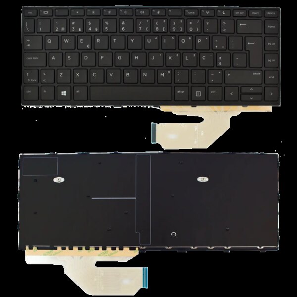 Teclado Português Preto com Moldura para Portátil HP ProBook 430 G5, 440 G5, 445 G5