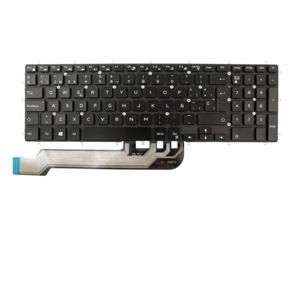 Teclado Retroiluminado para Portátil Dell 7566 Series - NSK-LR0SC0S - Espanhol/Castelhano - Green Computer