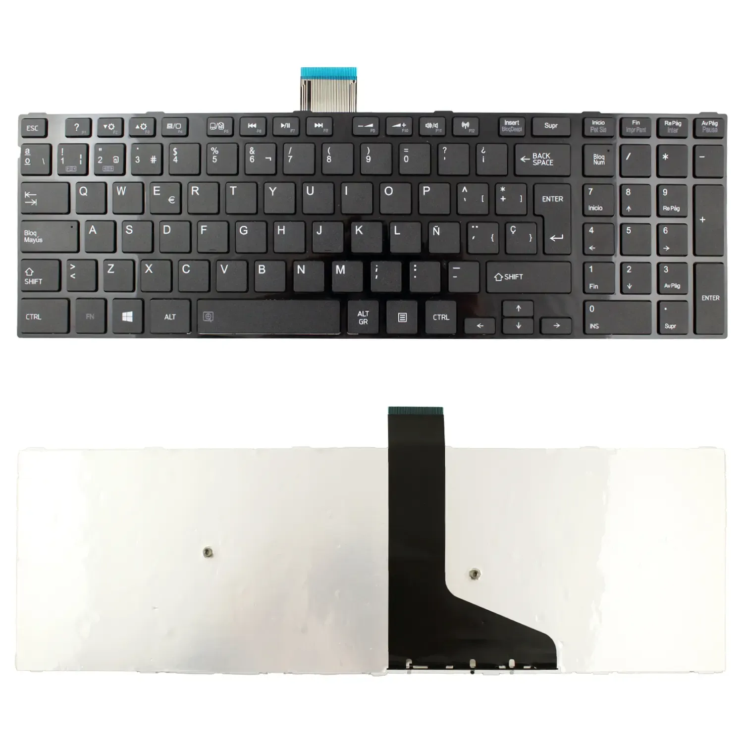 teclado-toshiba-s50-brilhante-moldura-preto