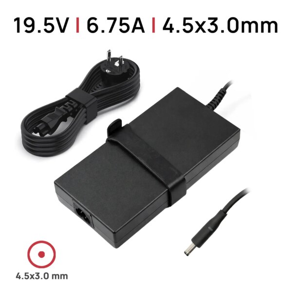 Carregador para Portátil Dell Precision M3800, XPS 15, 19.5V 7.7A 150W, Conector 4.5x3.0mm