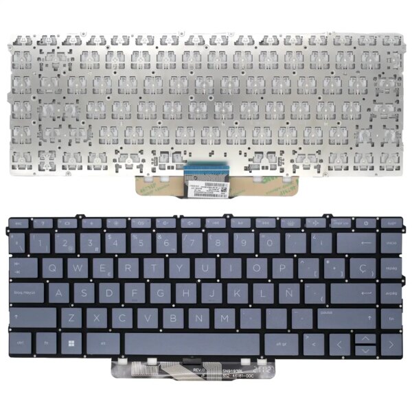 Teclado para Portátil HP Pavilion X360 14-DV 14-DW Series Azul Retroiluminado - L96530-071