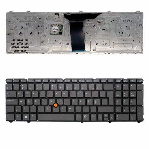 Teclado Latim para Portátil HP EliteBook 8760W 8760P 8770P 8770W com Moldura
