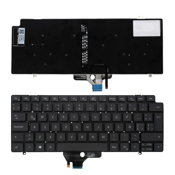 Teclado para Portátil Dell Latitude 7410 7420 5420 Retroiluminado Latim 0H4XRJ NSK-EB0BW