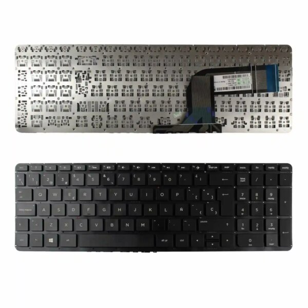 Teclado Retroiluminado HP Pavilion 15-P 17-F Preto Espanhol Sem Moldura para Portátil