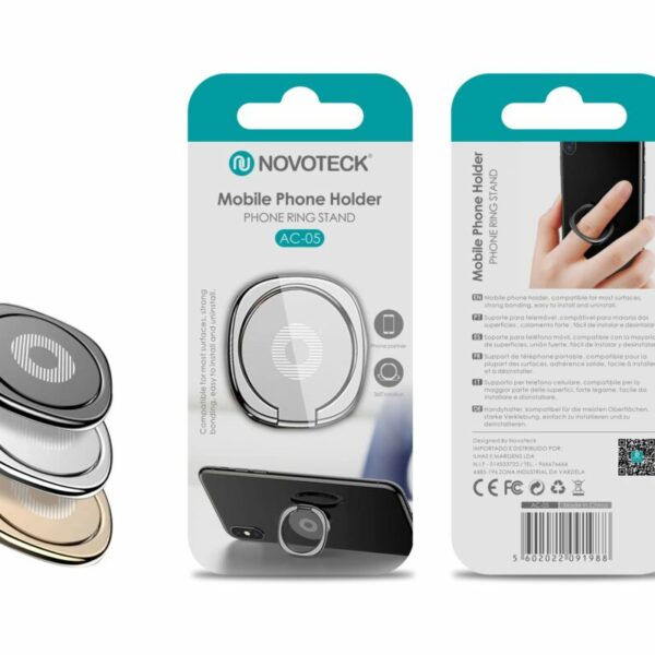 Suporte Pop Socket Metálico 360° Universal para Telemóvel - Aderência e Apoio