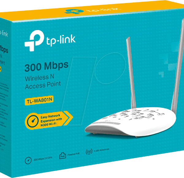 Ponto de Acesso Wi-Fi TP-Link TL-WA801N N300 - Expansor de Rede Wireless para Casa e Escritório