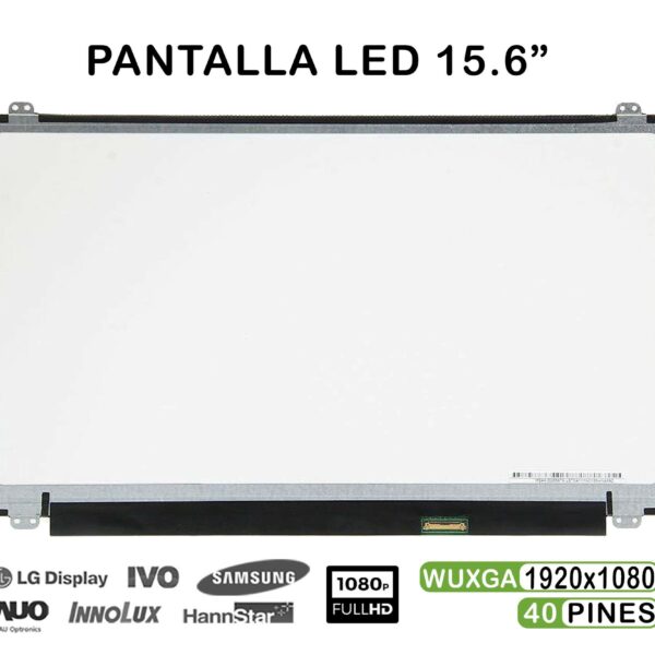 ECRÃ LED QUASE NOVO DE 15,6" PARA PORTÁTIL LP156WF4 40 PINOS FHD