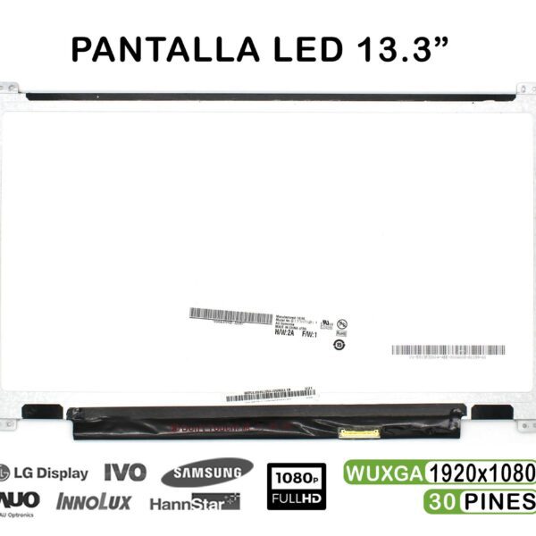 ECRÃ QUASE NOVA LED 13,3" PARA LAPTOP B133HTN01.1 FHD 30 PINOS