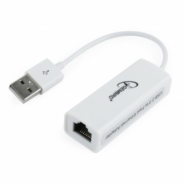 Adaptador USB 2.0 para Ethernet RJ45 100 Mbps – Gembird NIC‑U2‑02