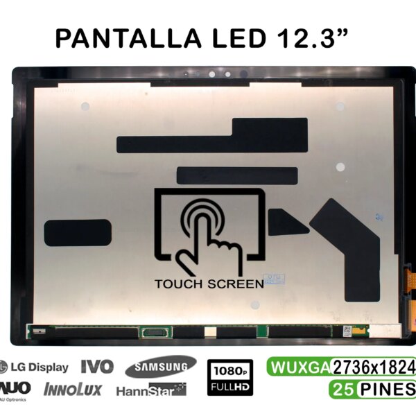 ECRÃ DE TOQUE LED DE 12,3" PARA PORTÁTIL MICROSOFT SURFACE PRO 4 1724
