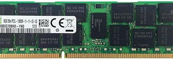 Memória RAM Samsung 16GB DDR3L PC3L-12800R ECC RDIMM para Servidor - Usada