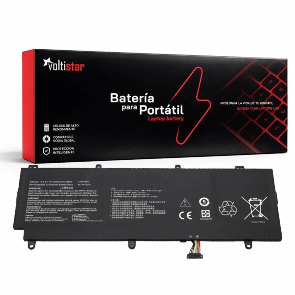 Bateria Interna para Portátil Asus ROG Zephyrus S GX531 Series - C41N1805 15.2V 3000mAh