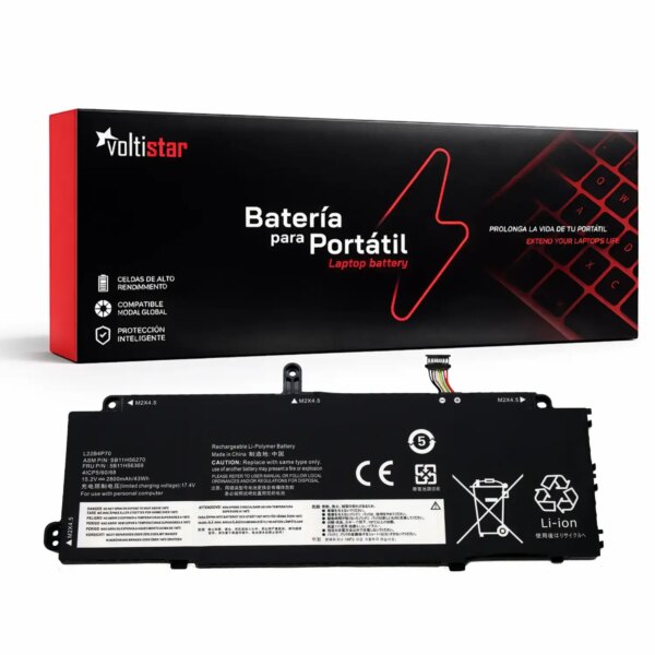 Bateria para Portátil Lenovo ThinkPad X13 Yoga G4 / X13 Gen 4 - Compatível com L22B4P70, L22C3P74, L22M4P70