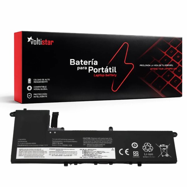 Bateria L19D3PD3 para Lenovo IdeaPad S540-13API/ARE/IML 11.1V 4100mAh - Compatível