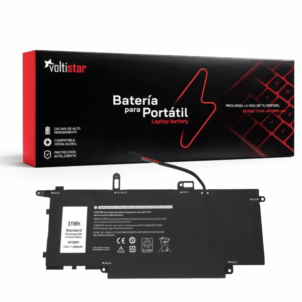 Bateria NF2MW para Portátil Dell Inspiron 7400, Latitude 7400/9410 - 7.4V 4200mAh