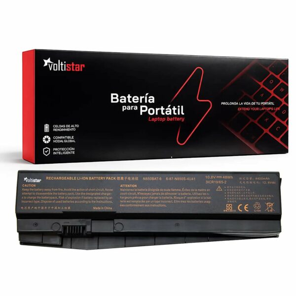 Bateria para Portátil Clevo N850, N855, N857, N870 Series | N850BAT-6 - 10.8V 48WH