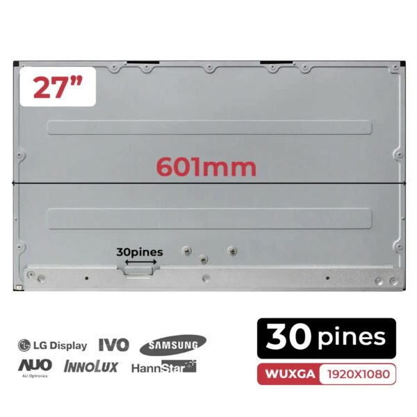 ECRÃ LED MATE DE 27" PARA PORTÁTIL M270HCJ-L5B REV.C1 MATE 30 PIN 75HZ (NÃO TÁTIL)