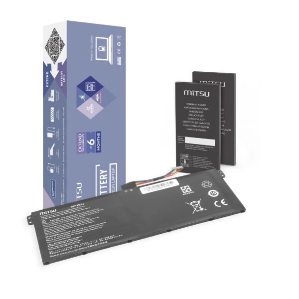 Bateria Mitsu de 7.4V (7.6V) 4800mAh (36Wh) para Portáteis Acer Aspire 3 A314, A315 Series