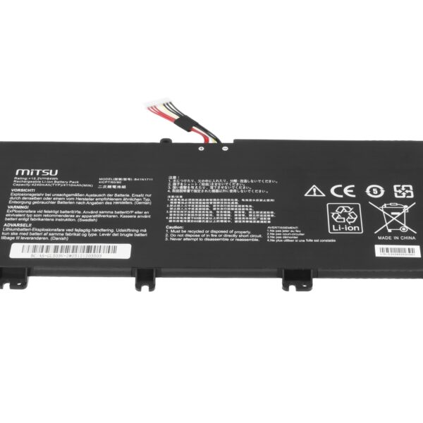 Bateria Mitsu 64Wh 15.2V para Portátil Asus TUF Gaming FX705D, FX705G, PX705G (Cabo Longo)