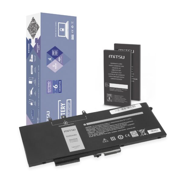 Bateria Mitsu para Dell Latitude 5490, 5590