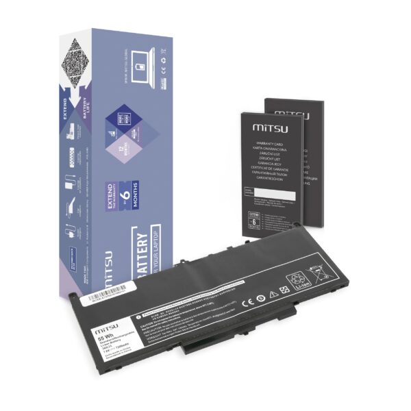 Bateria Mitsu de Alta Capacidade para Portáteis Dell Latitude E7270 e E7470