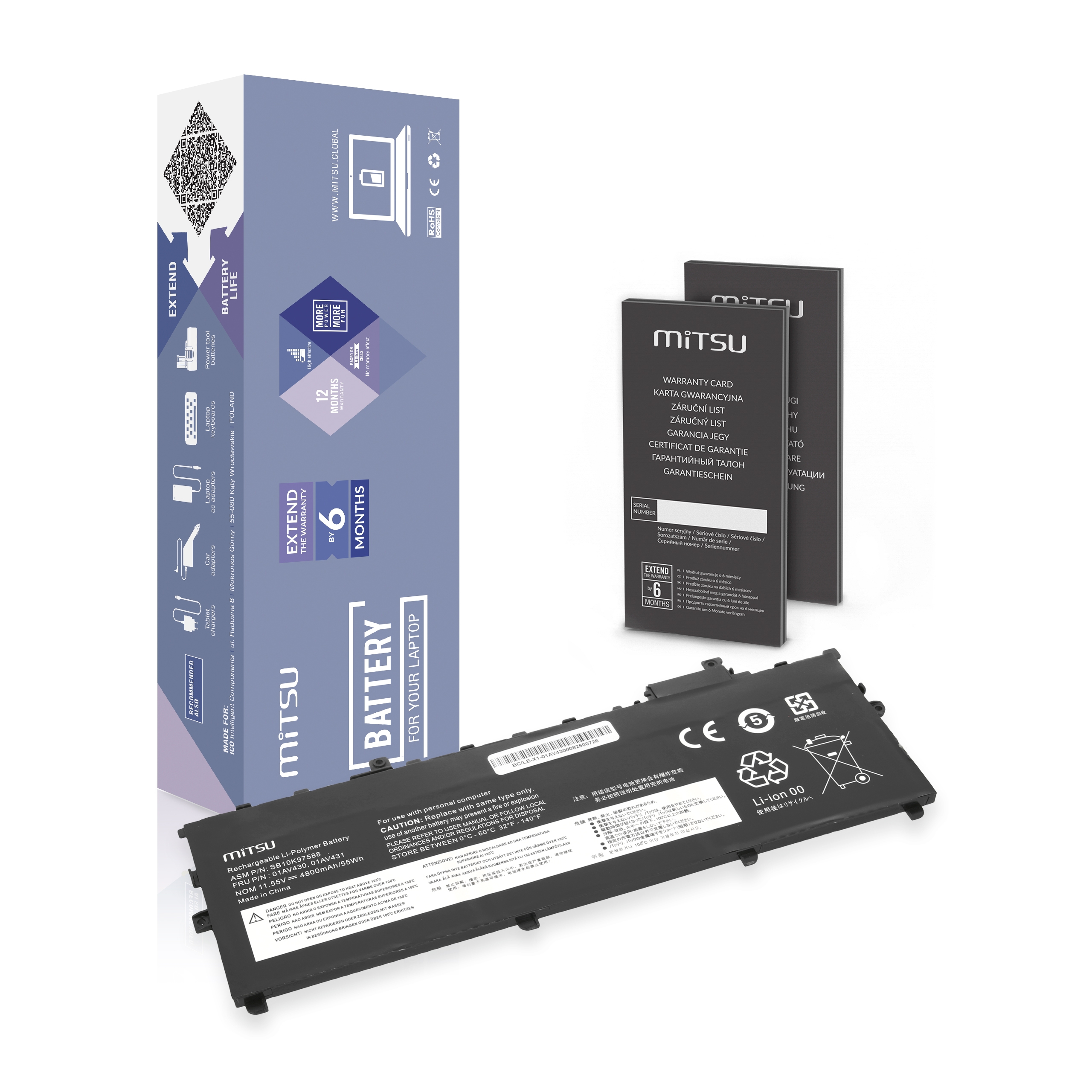 BC-LE-X1-01AV430-Mitsu-battery-for-Lenovo-Thinkpad-X1-Carbon-2018-G6-gen5-gen6-