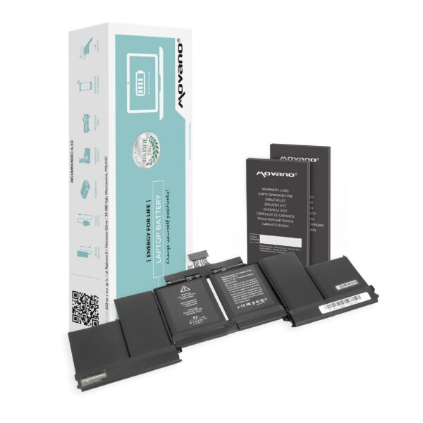 Bateria Movano para Apple MacBook Pro 15" A1398 (2015), A1618 (2015)