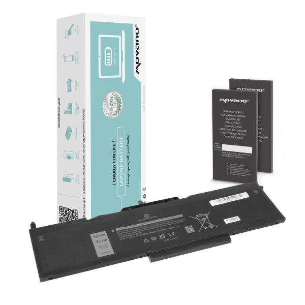 Bateria Movano para Dell Latitude 15 (5580), Precision 3520, 3530 (8070mAh)