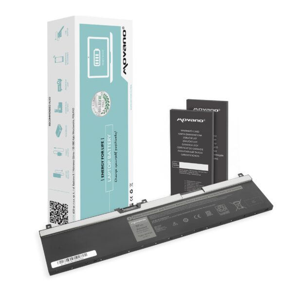 Bateria Movano 11.4V 8500mAh (97Wh) para Portátil Dell Precision 7530, 7540, 7730, 7740 - Compatível com NYFJH, GW0K9