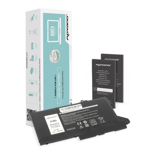 Bateria Movano para Dell Latitude 7280, 7290, 7380, 7390, 7480, 7490 - 3600 mAh 11.4V