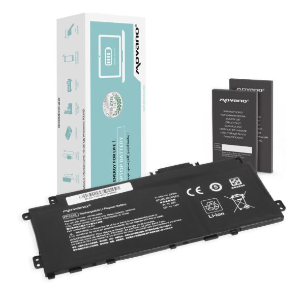 Bateria Movano para Portátil HP Pavilion 13-bb, 14-dv, 14-ec, x360 14-dw Series - 3400mAh, 11.55V