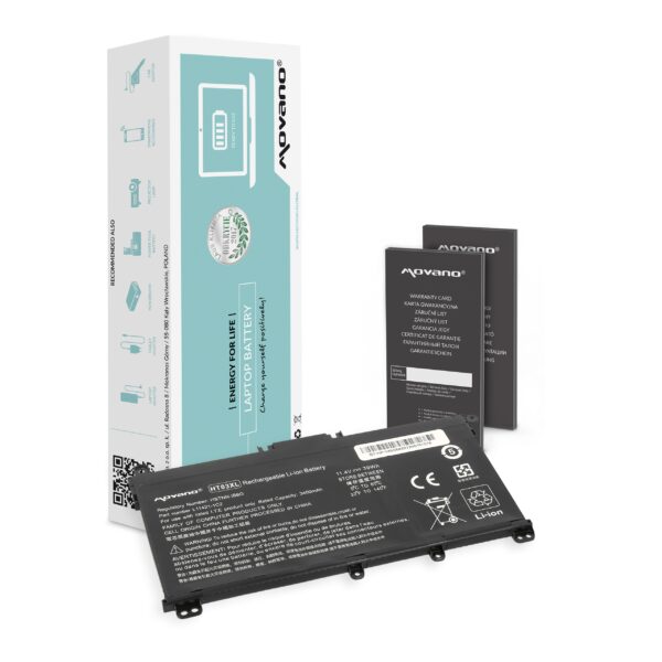 Bateria Movano HT03XL 3400mAh para Portátil HP 14-CE, 14-CF, 240 G7, 250 G7, 340 G5 Series e Mais