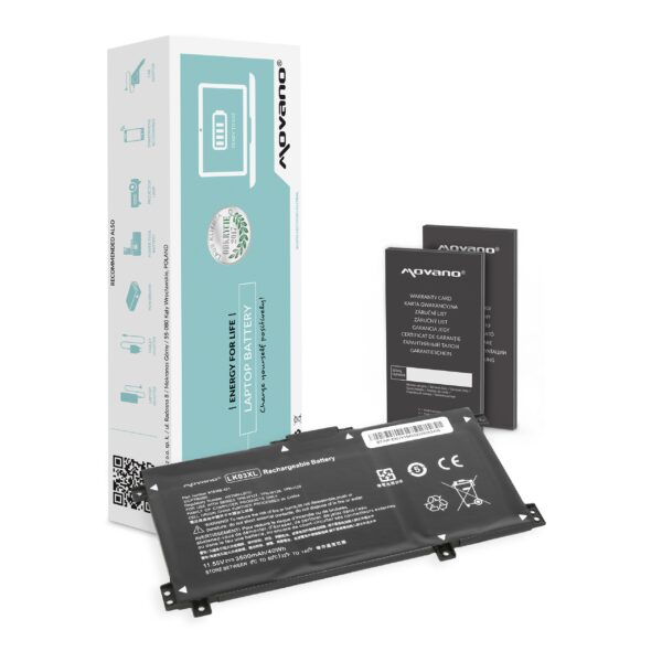 Bateria Movano LK03XL para Portátil HP Envy x360 15 Series e Envy x360 17 Series