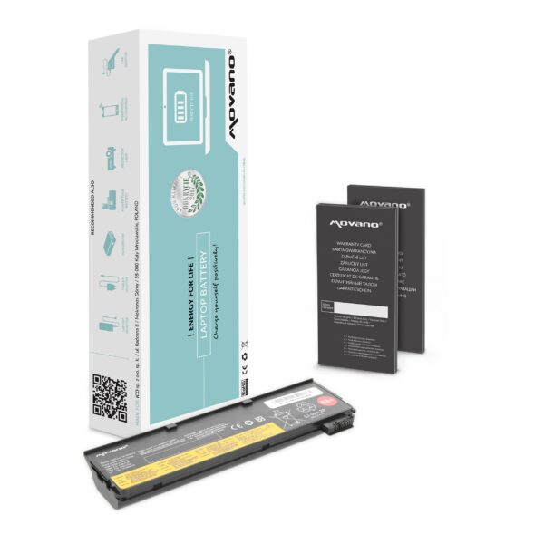 Bateria Movano 4400mAh (48Wh) para Portáteis Lenovo ThinkPad X240, X250, X260, T440, T450, T460, T550, T560, T570, L450, L460, L470 - Substituição de Alta Qualidade