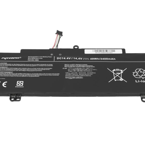 Bateria Movano 14.4V 3400mAh (49Wh) para Portátil Toshiba Tecra Z40, Z50 Series - PA5149U-1BRS