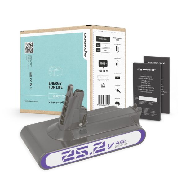 Bateria Movano 25.2V 4000mAh para Aspirador Dyson V11 - Compatível com Modelos Absolute, Complete e Fluffy