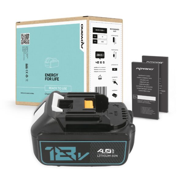Bateria Portátil Movano 4000mAh 18V para Ferramentas Elétricas Makita BL1830 BL1850 - Green Computer